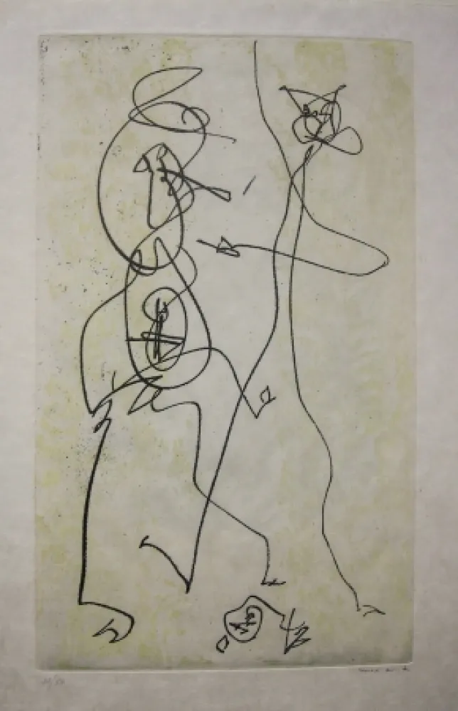 Água-Forte E Água-Tinta Ernst - Les Chiens Ont Soif