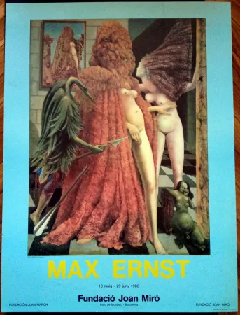 Cartaz Ernst - Max Ernst Fundació Miró 1986