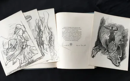 Livro Ilustrado Ernst - Paul Éluard : CHANSON COMPLÈTE. Avec 4 Lithographies de Max Ernst (1939)