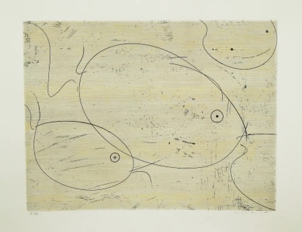 Água-Forte Ernst - Poissons