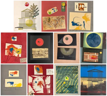 Litografia Ernst - René Char. DENT PROMPTE. SUITE complète des 11 lithographies originales (1969)