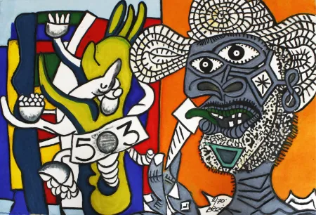 Gravura Erro - HOMMAGE A PICASSO ET FERNAND LEGER