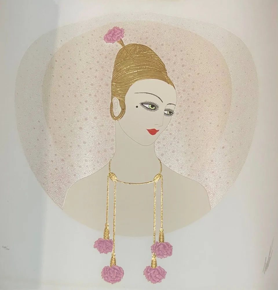 Serigrafia Erte - Carnations