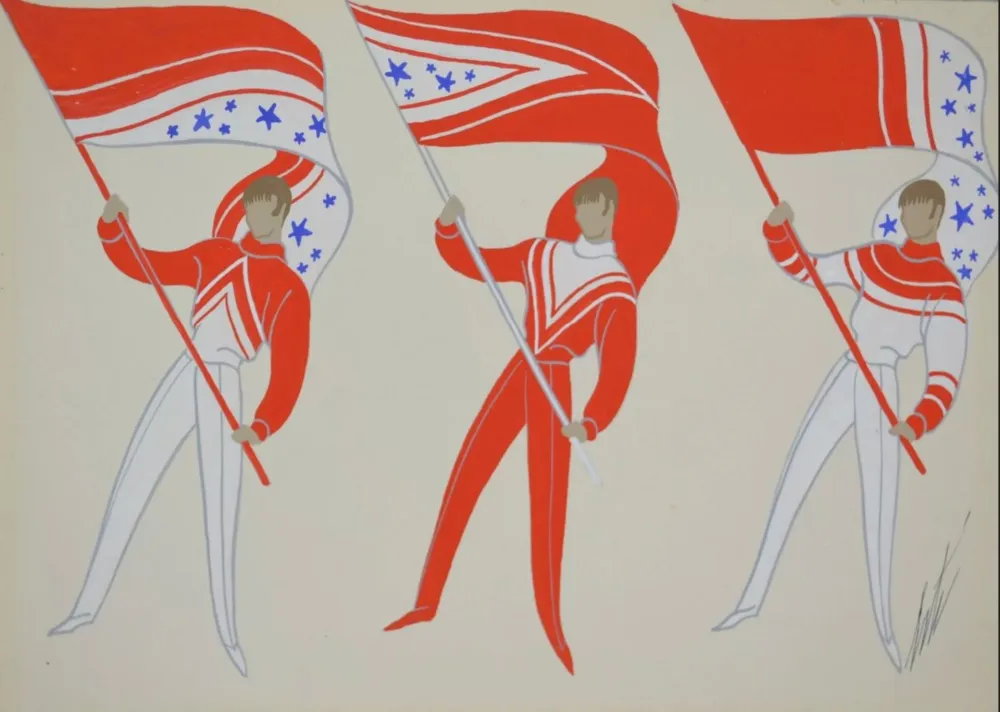 Múltiplo Erte - Chauffeurs Et Hommes Aux – Horizontal