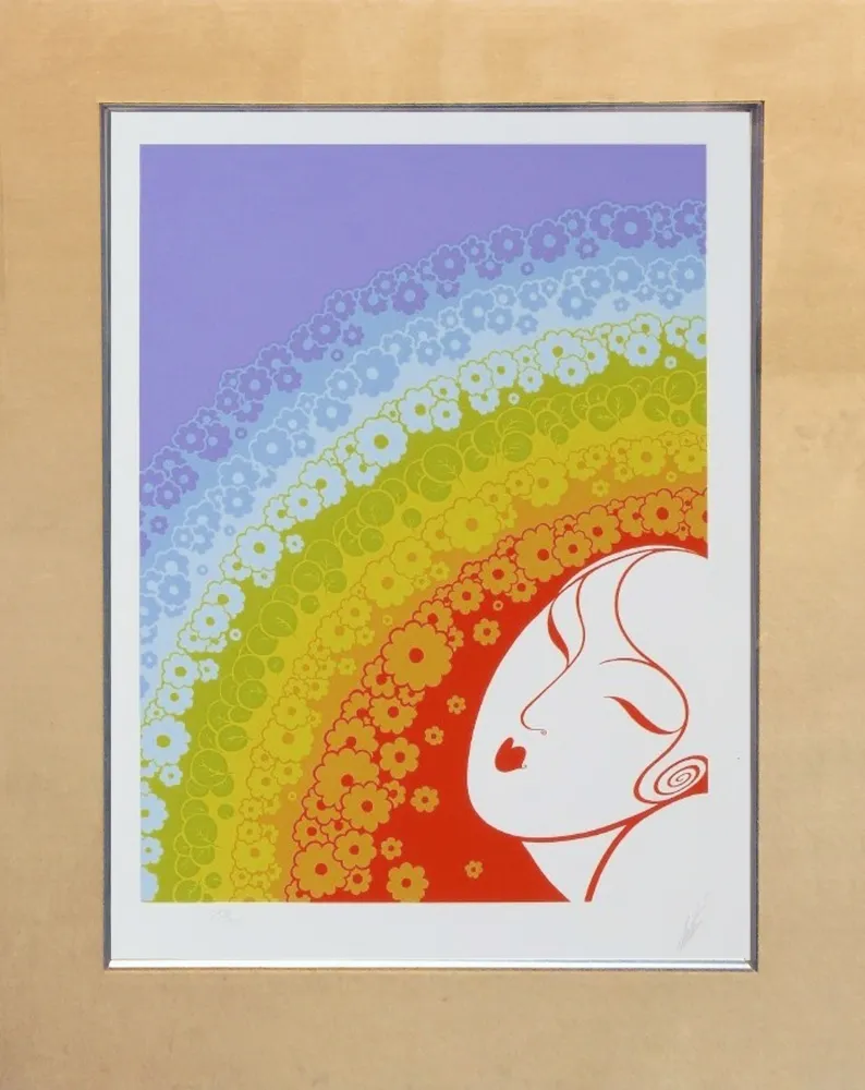 Serigrafia Erte - RAINBOW IN BLOSSOM