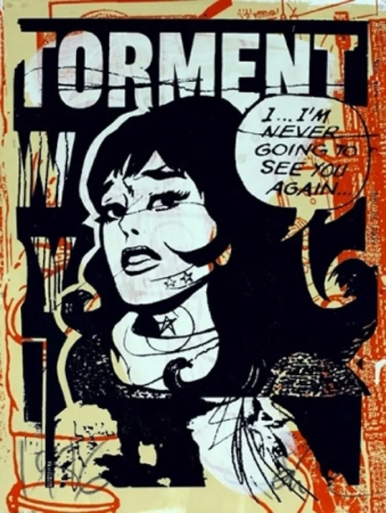 Serigrafia Faile - Torment in Orange