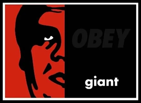 Serigrafia Fairey - Black on Black