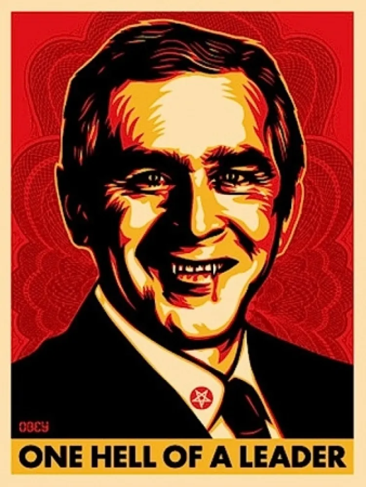 Serigrafia Fairey - Bush Hell