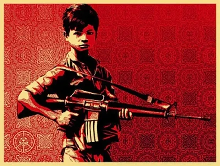 Serigrafia Fairey - Duality of Humanity #4