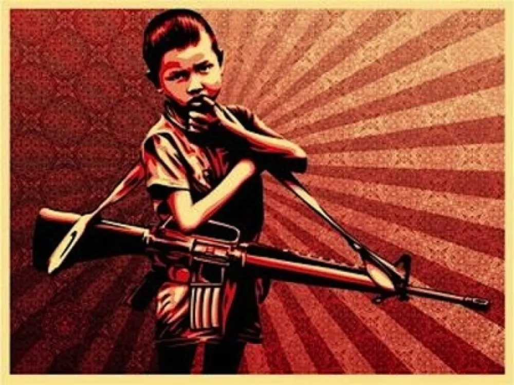 Serigrafia Fairey - Duality of Humanity #5