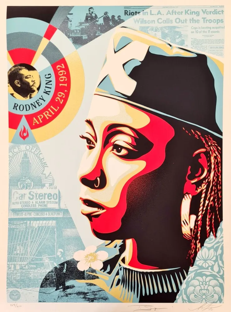 Serigrafia Fairey - Eyes Of The King Verdict