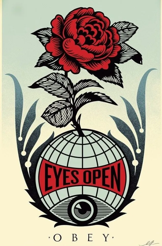 Litografia Fairey - Eyes Open