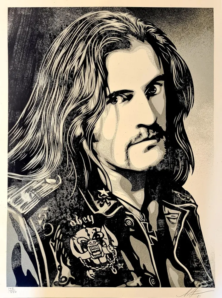 Serigrafia Fairey - Lemmy Damaged Case (Motörhead)