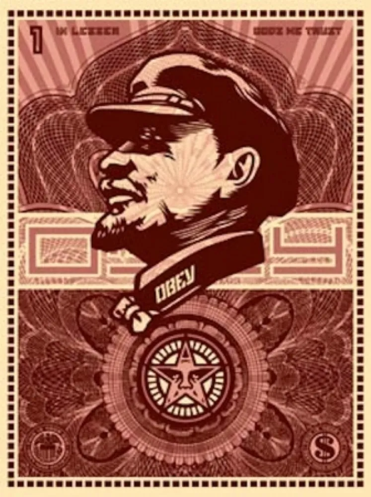Serigrafia Fairey - Lenin Money