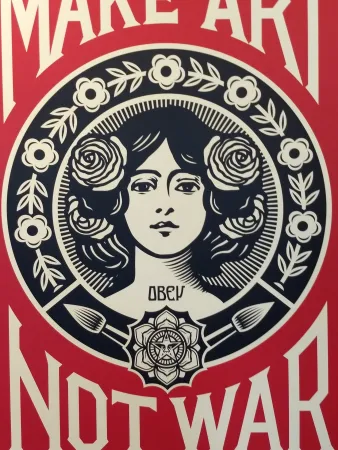 Litografia Fairey - Make Art Not War