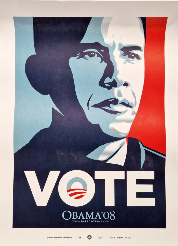 Cartaz Fairey - Obama Vote Poster