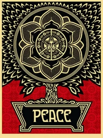 Serigrafia Fairey - Peace Tree