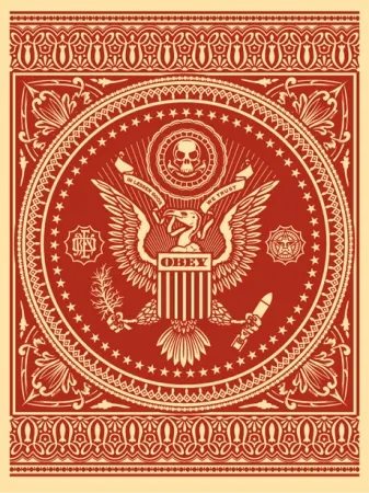 Serigrafia Fairey - Presidential Seal Red 
