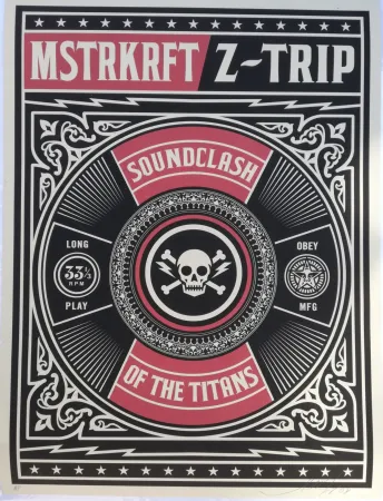 Serigrafia Fairey - Soundclash of the titans