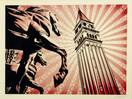 Serigrafia Fairey - ST. MARKS HORSES