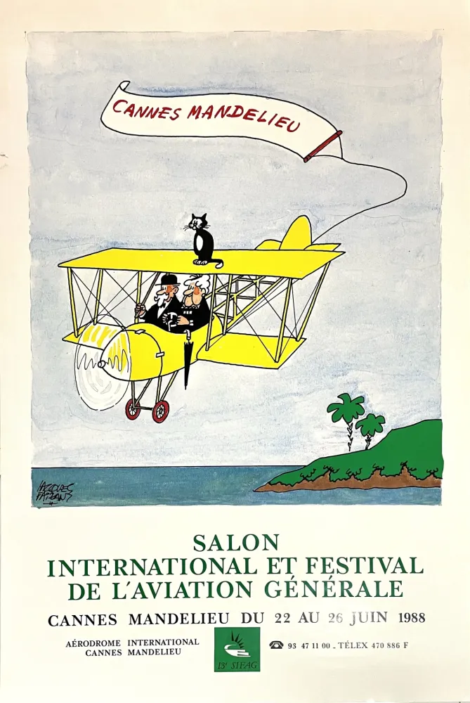Cartaz Faizant - Salon International et Festival de l'Aviation Générale