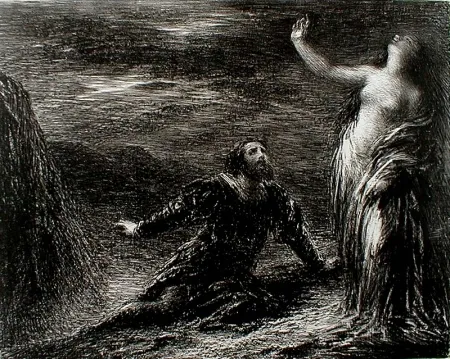 Múltiplo Fantin-Latour - Manfred et Astarté (2nd plate)