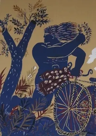 Litografia Fassianos - Composition pour les Jeux Olympiques (1992)