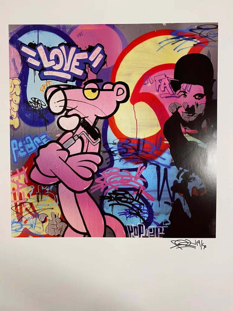 Cartaz Fat - Panther VS Chaplin