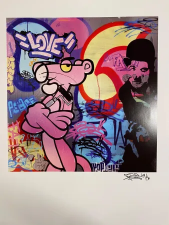 Cartaz Fat - Panther VS Chaplin