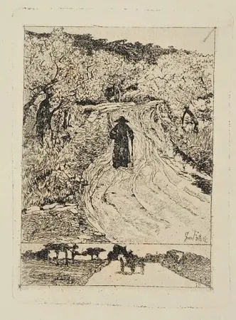 Água-Forte Fattori - Ritorno a casa