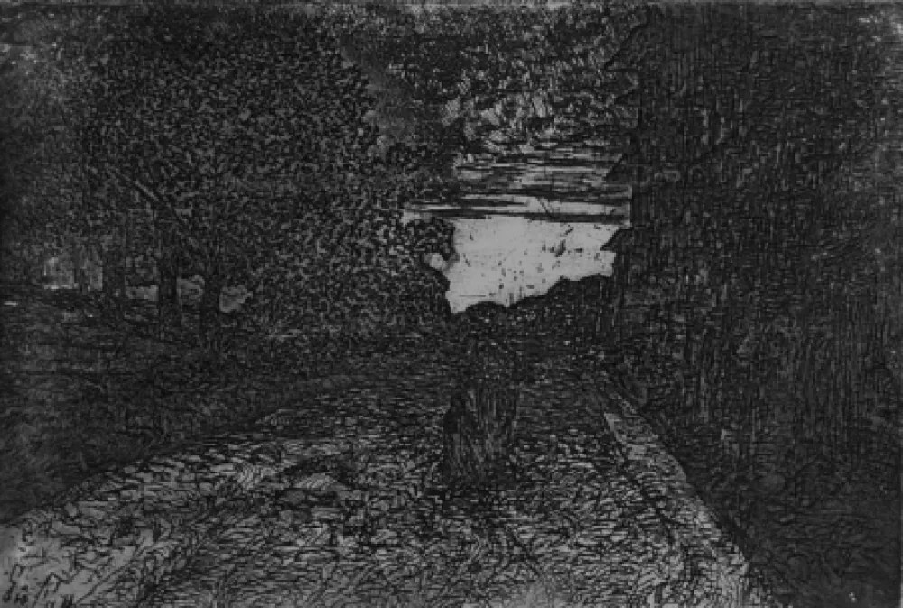 Água-Forte Fattori - Tramonto