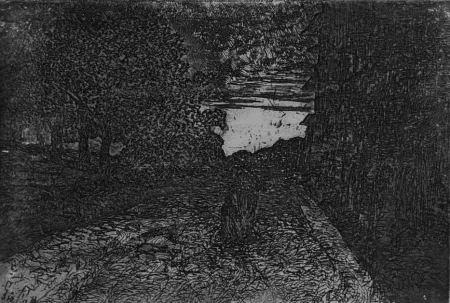 Água-Forte Fattori - Tramonto