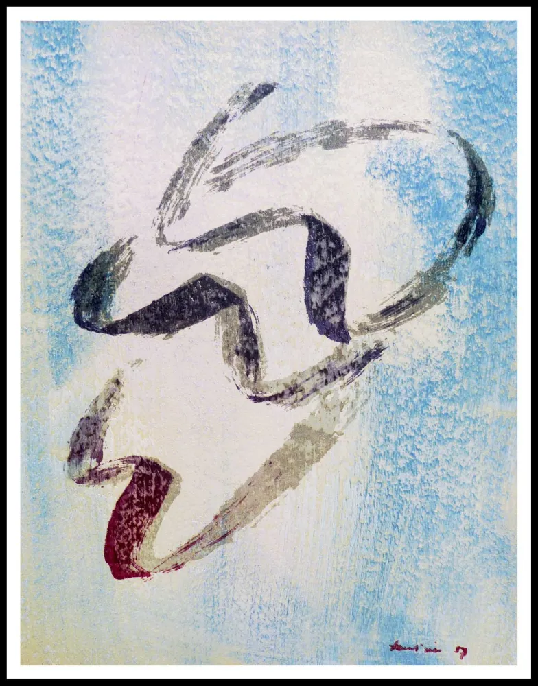 Litografia Fautrier - ANNABELLE NUE