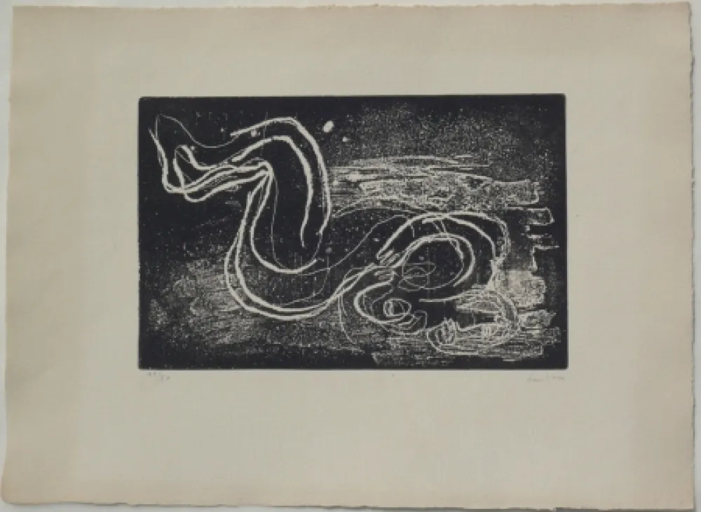 Água-Forte E Água-Tinta Fautrier - Femme étendue III