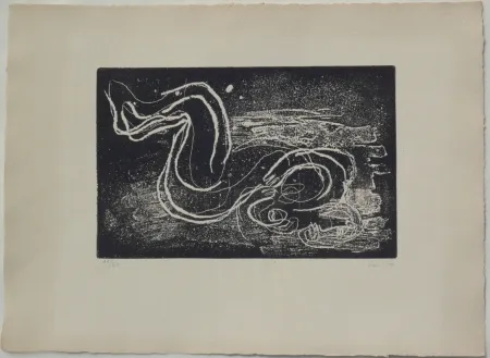 Água-Forte E Água-Tinta Fautrier - Femme étendue III