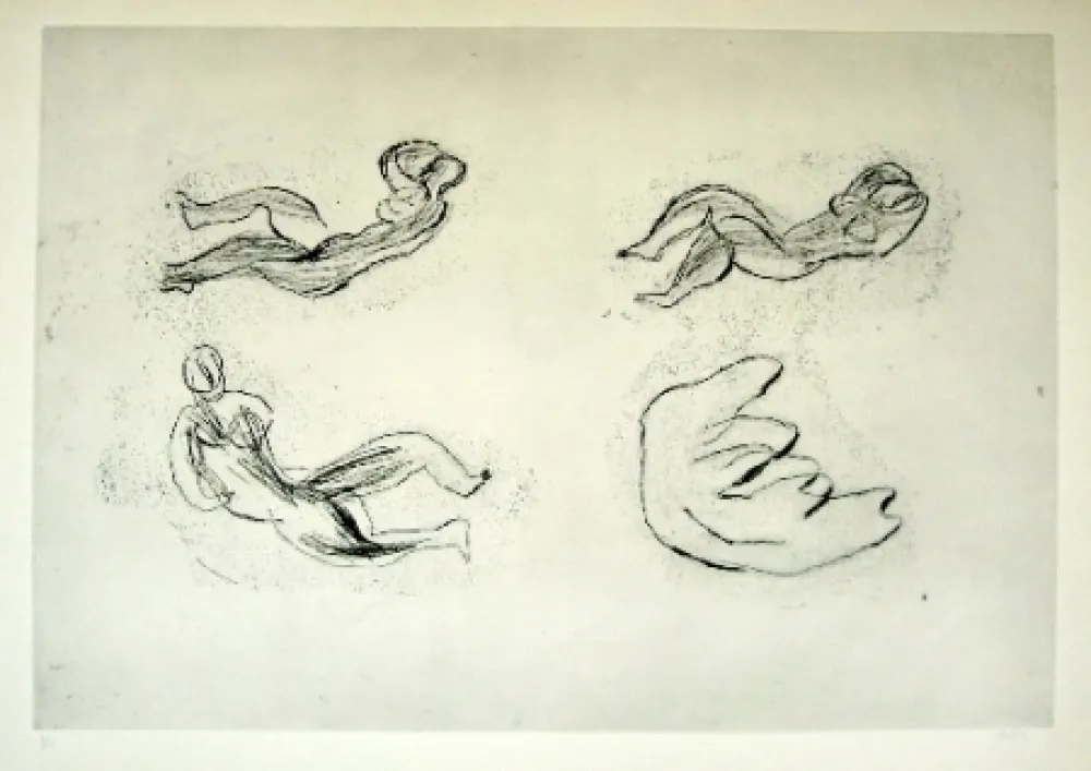 Água-Forte Fautrier - Naissance de la femme