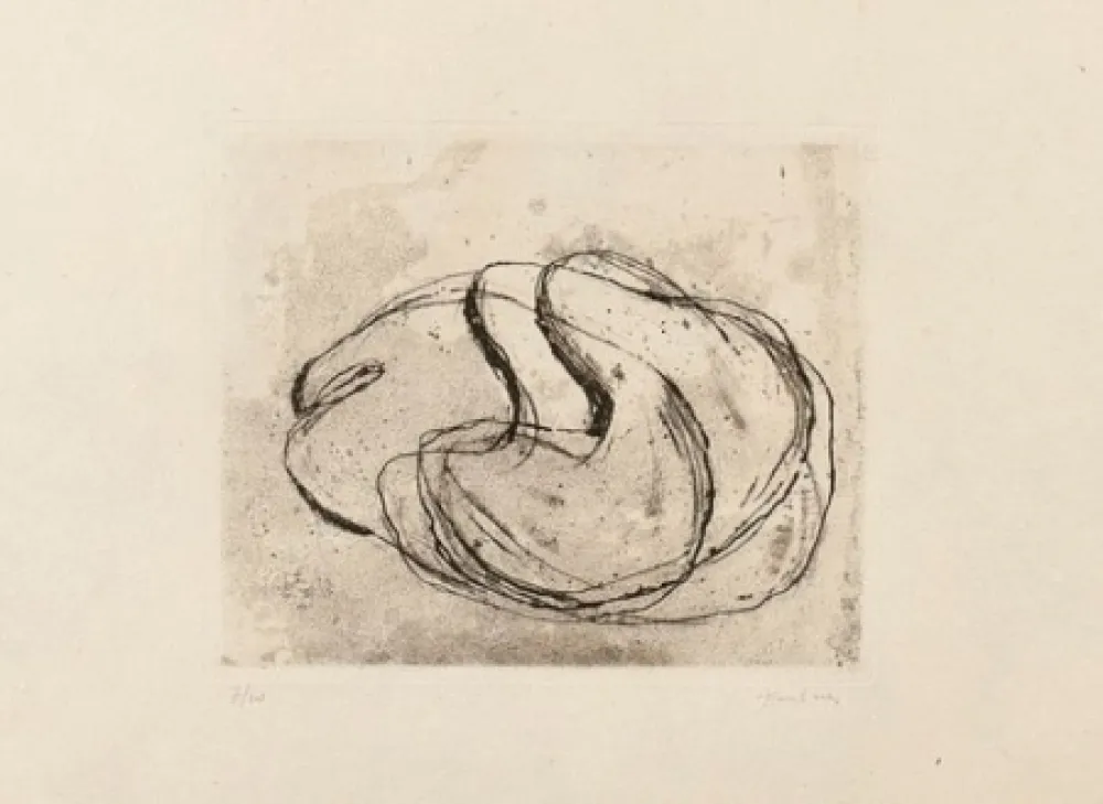 Água-Forte E Água-Tinta Fautrier - Nu noir