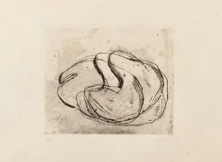 Água-Forte E Água-Tinta Fautrier - Nu noir