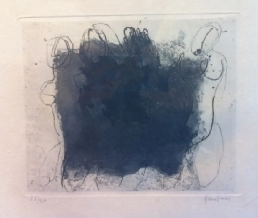 Água-Forte E Água-Tinta Fautrier - Quatre nus violets