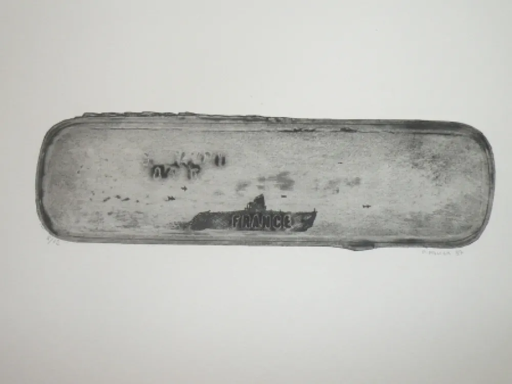 Água-Forte Favier - Le sous marin France