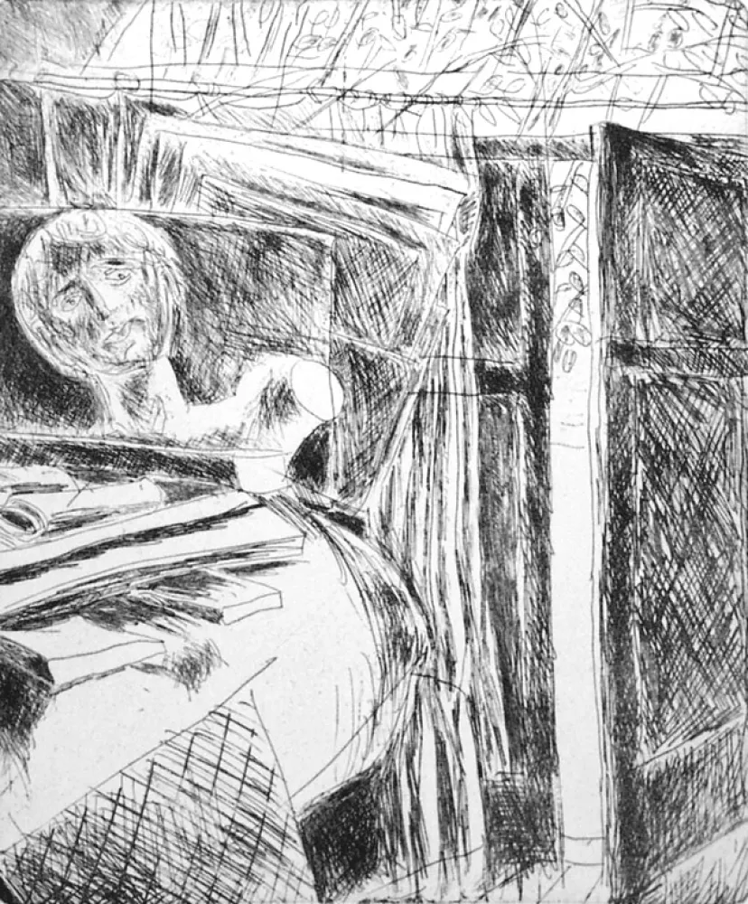 Água-Forte Fazzini - Nello studio