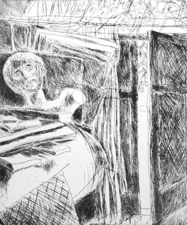 Água-Forte Fazzini - Nello studio