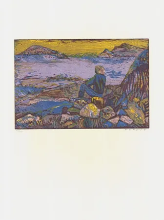 Xilogravura Fekete - Am Meer