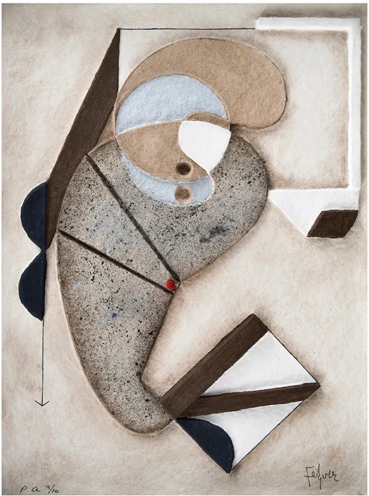 Gravura Felguerez - Autobuigrafia de la creación