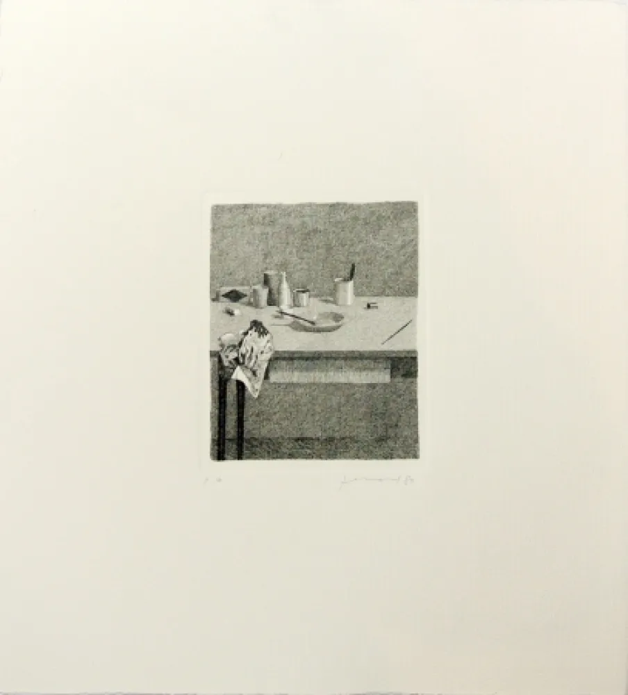 Gravura Ferroni - Cose sul tavolo