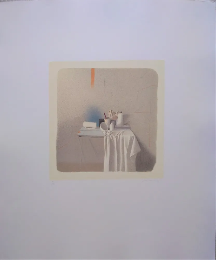 Litografia Ferroni - Diversi oggetti e panneggio