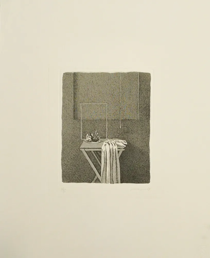 Água-Forte Ferroni - Interno con corda appesa