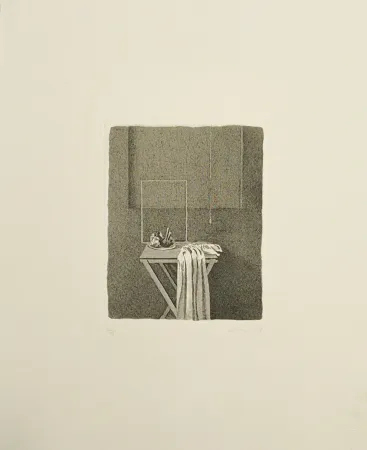 Água-Forte Ferroni - Interno con corda appesa