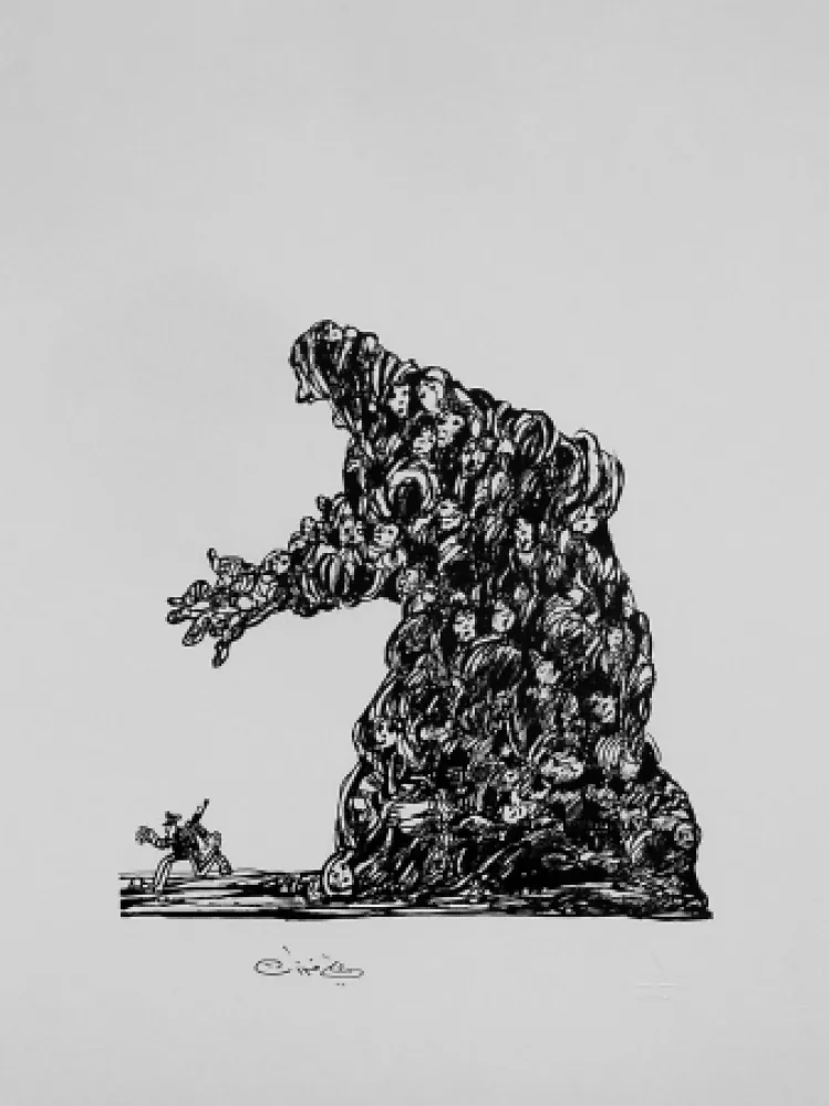 Litografia Ferzat - Lithographie originale / Original lithograph