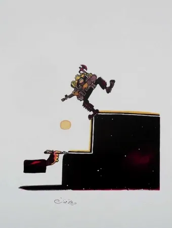 Litografia Ferzat - Lithographie originale / Original lithograph